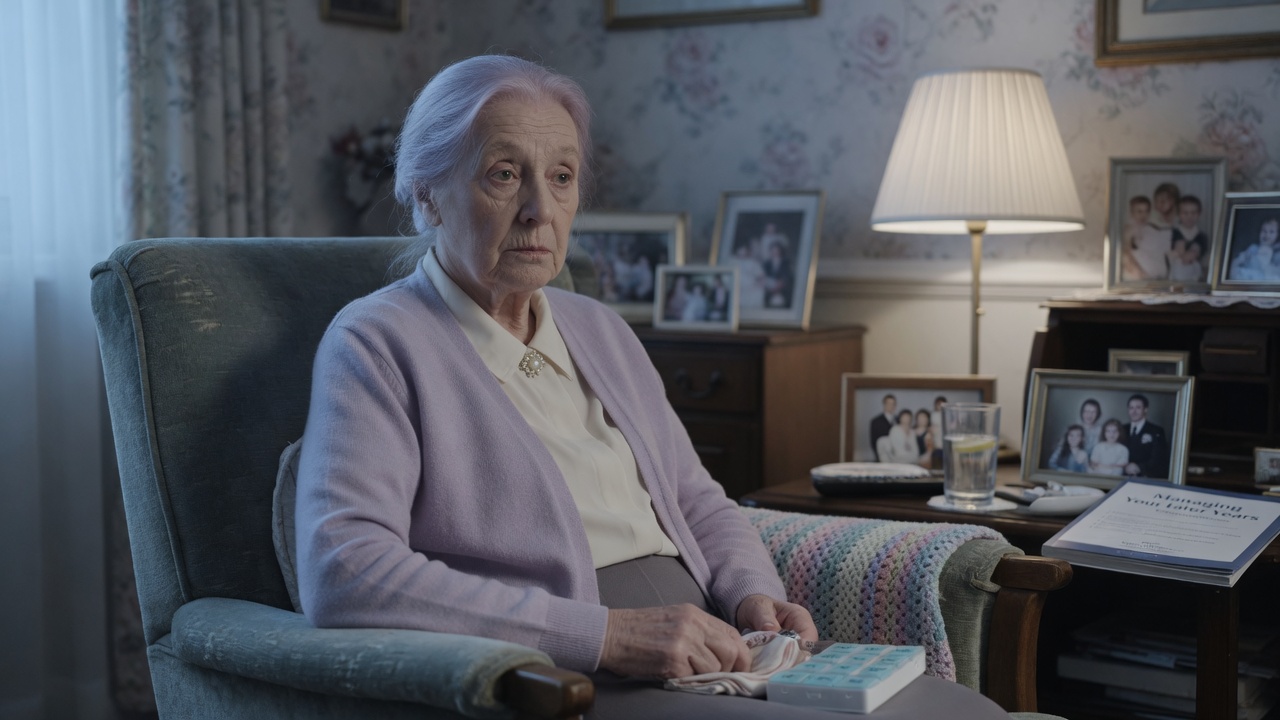 Older adult with a flat, withdrawn expression — depression that looks like ordinary aging