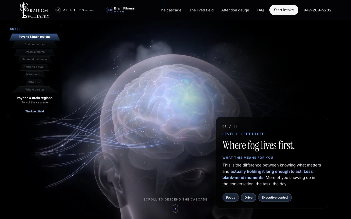 Screenshot of the Residual Load landing page